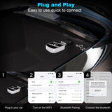 Wireless CarPlay Adapter for iPhone 2025 Upgrade Convert Wired CarPlay to Wireless CarPlay,for Cars with Built-in CarPlay and iOS 10+,Mini Size USB-A&USB-C,Stable Control&No Delay