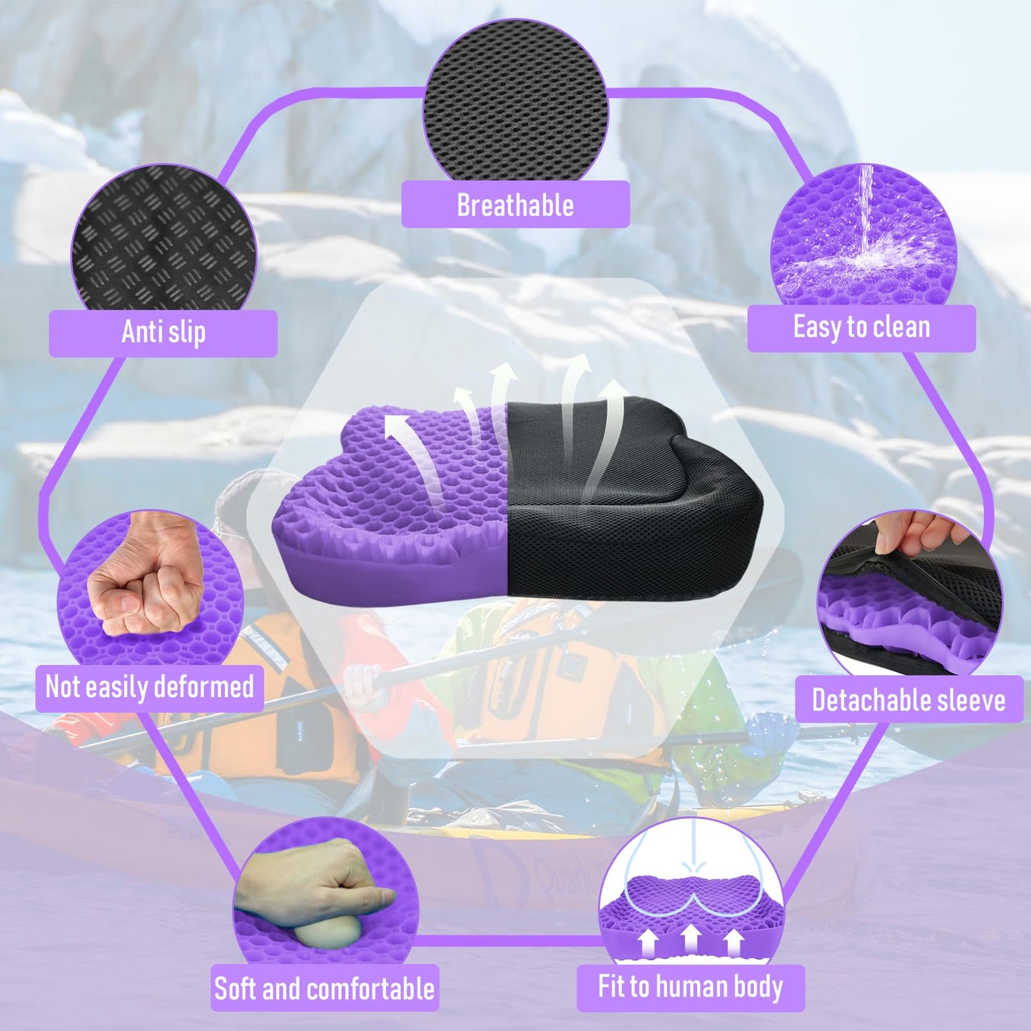 Phonery YakComfort ® Kayak Seat Cushion