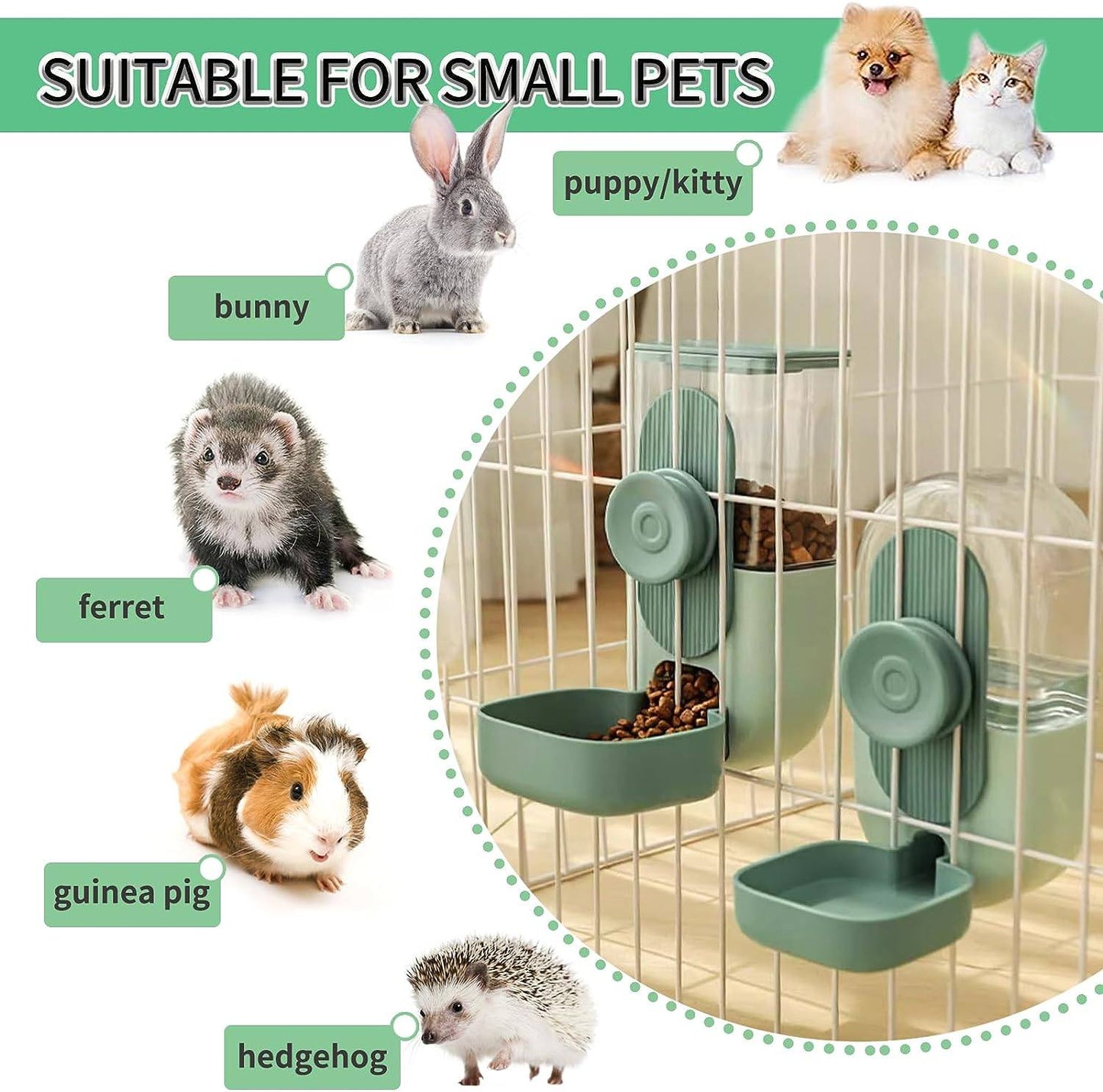 Phonery CageServe ® Water and Food Feeder Set-Getphonery
