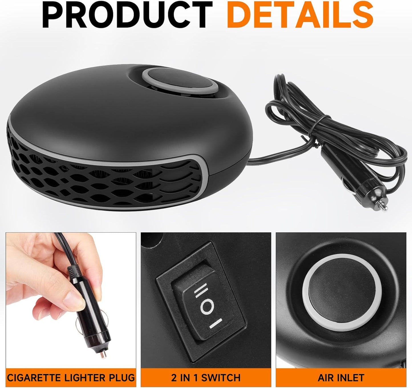 Phonery TurboHeat portable car heater 12V
