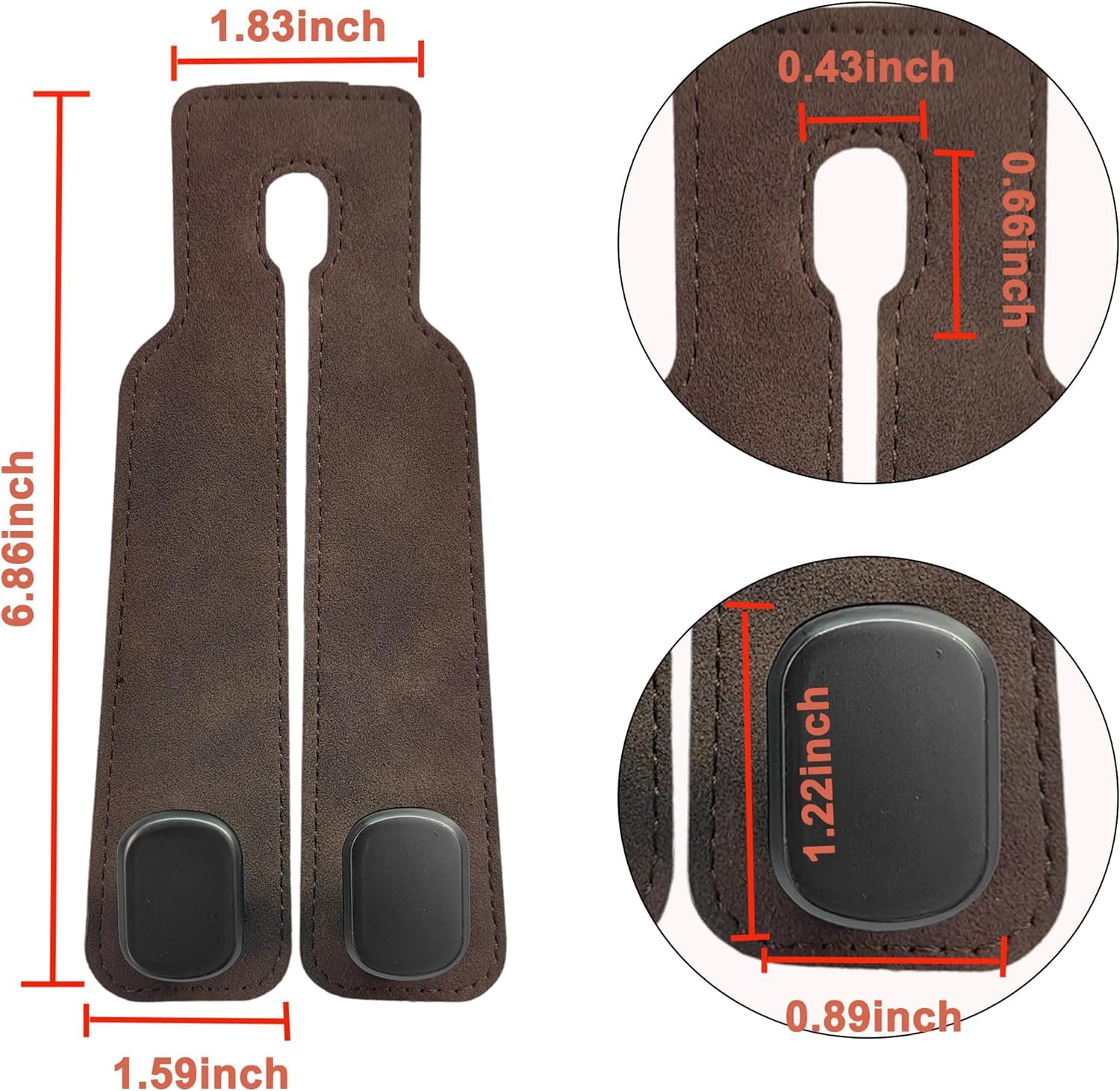 Phonery HookMate ® Headrest Hooks for Car 4 Pack-Getphonery