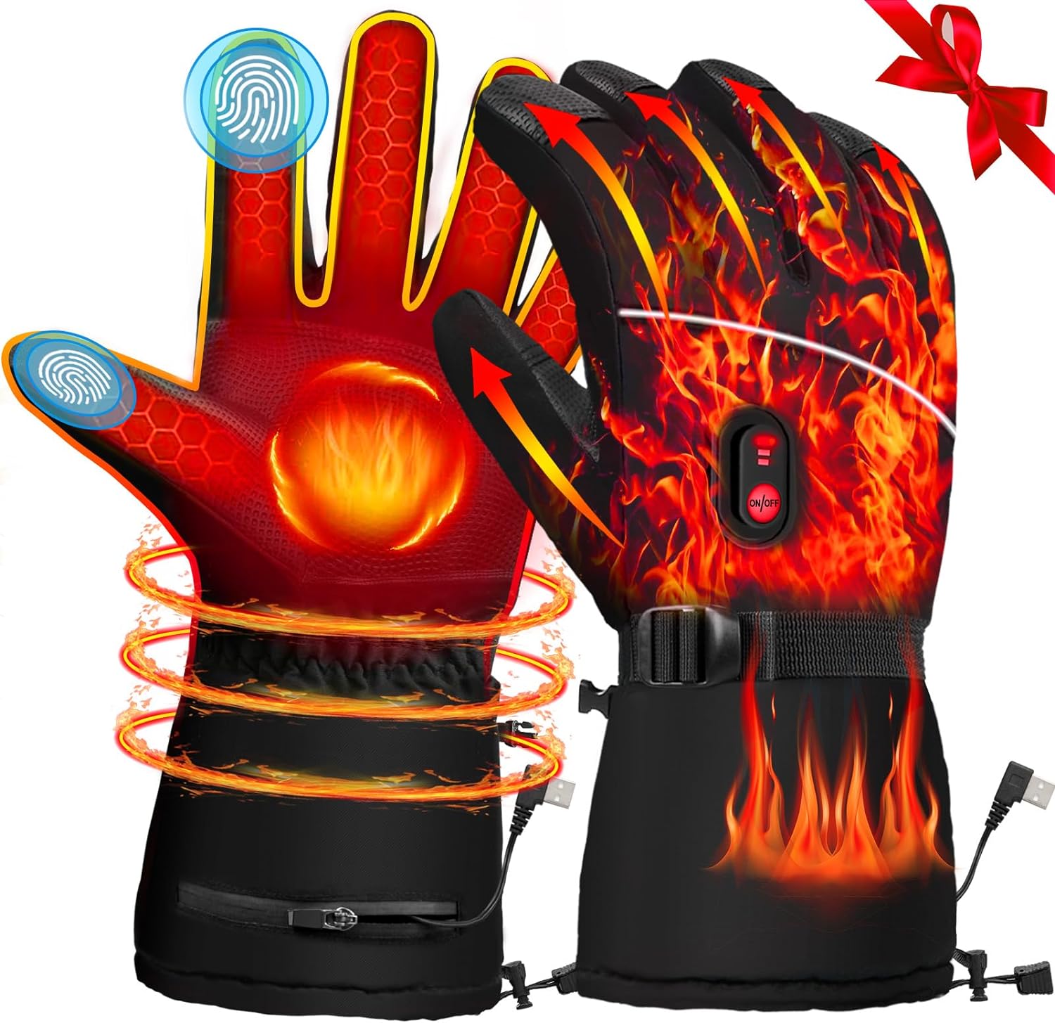 Heated Gloves For Men Women - Phonery ArcticFire ® Heated Gloves For Men Women
