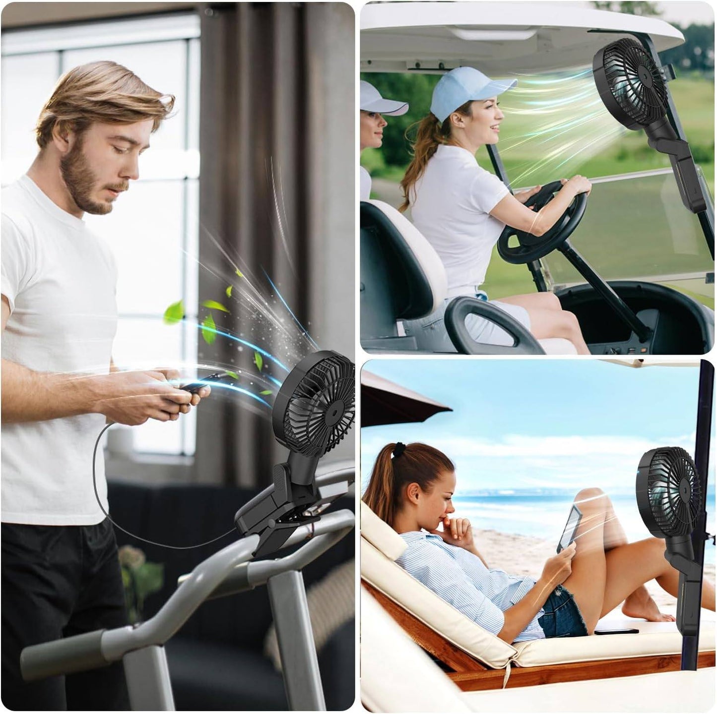 Phonery ClipMaster ® Golf Cart Fan-Getphonery