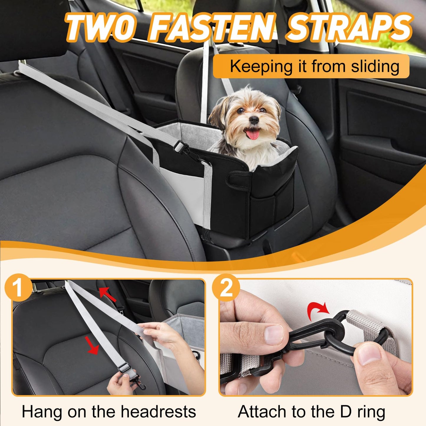 Phonery PawPilot ® Safety Car Seats For Small Dogs