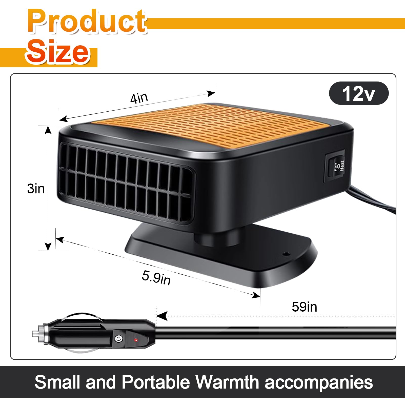 Phonery HeatWave ® Car Heater Defroster-Getphonery