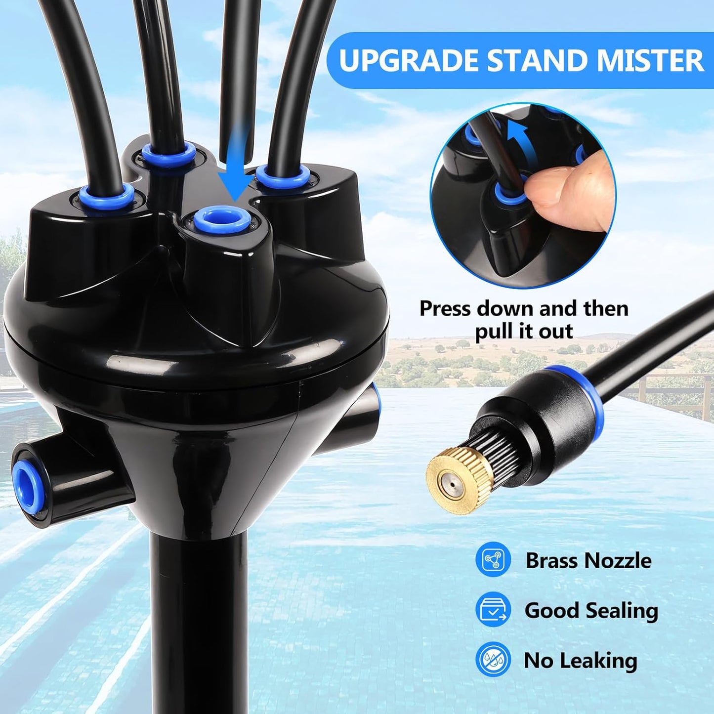 Phonery AquaBreeze ® Standing Mister for Patio