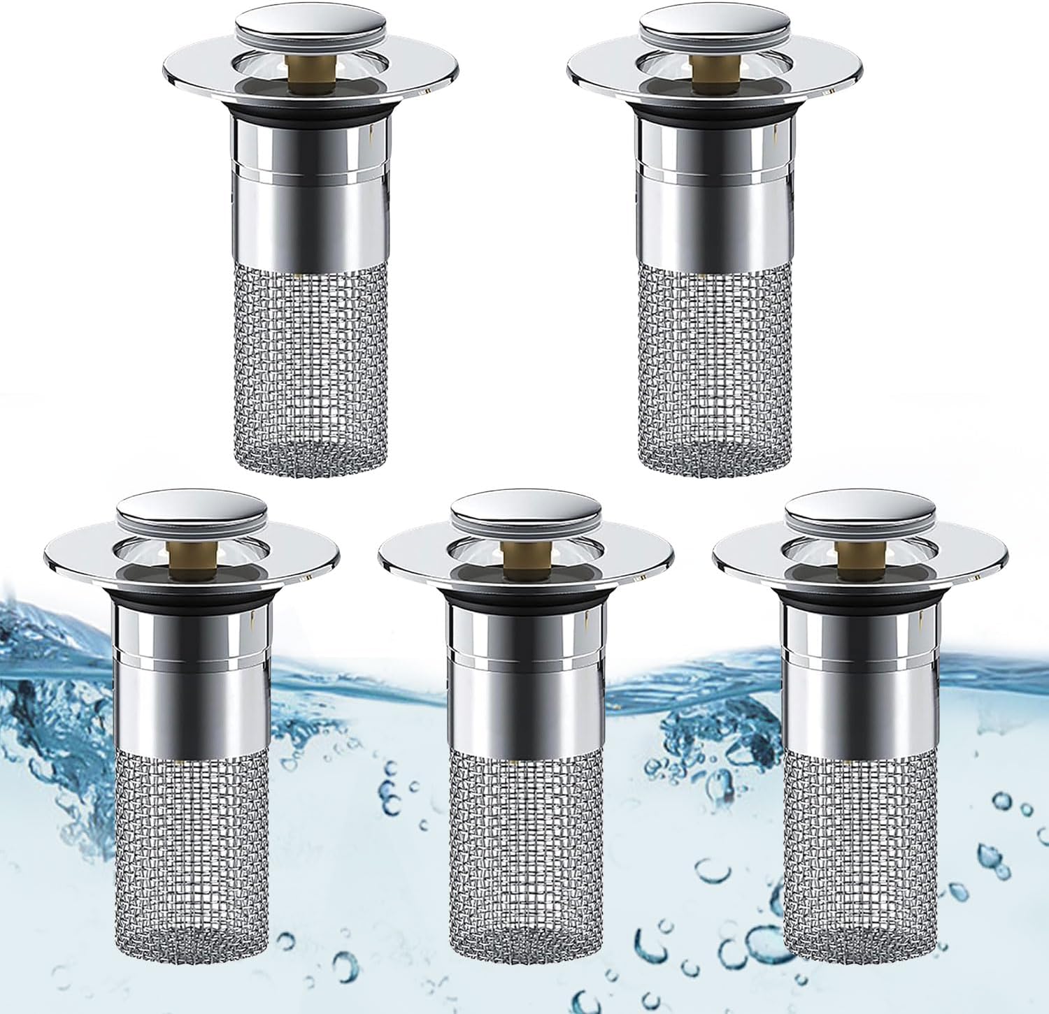 Phonery SinkShield ® Pop Up Bathroom Sink Drain Strainer-Getphonery
