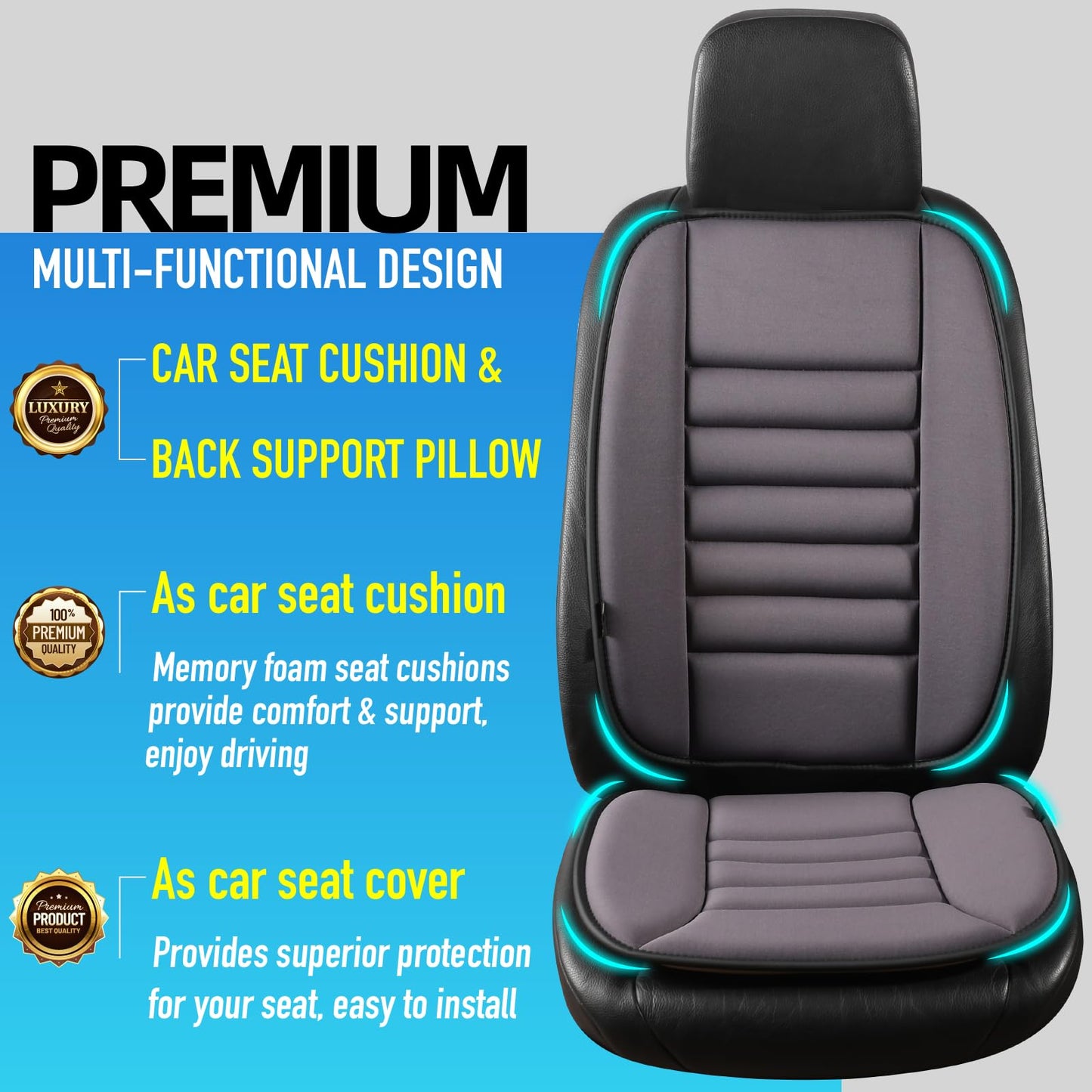 Phonery BackEase ® Car Seat Cushion-Getphonery