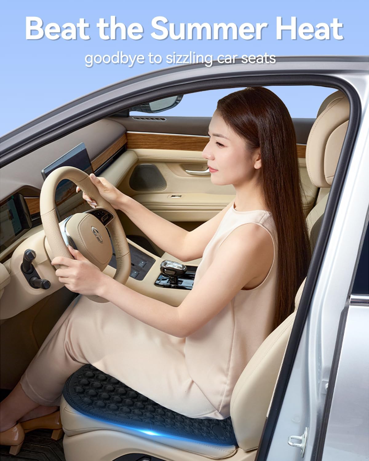 Phonery FrostiCush ® Cooling Car Seat Cushion