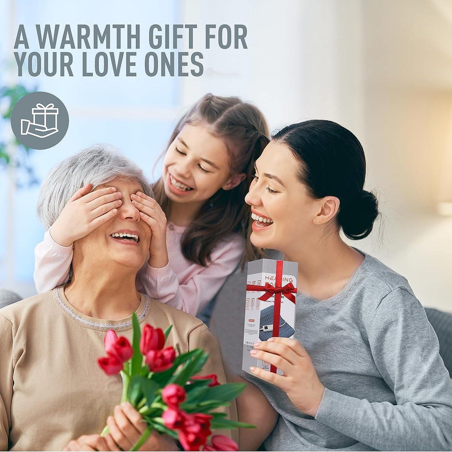 Phonery HeatRelief ® Heating Pad for Back Pain Relief-Getphonery