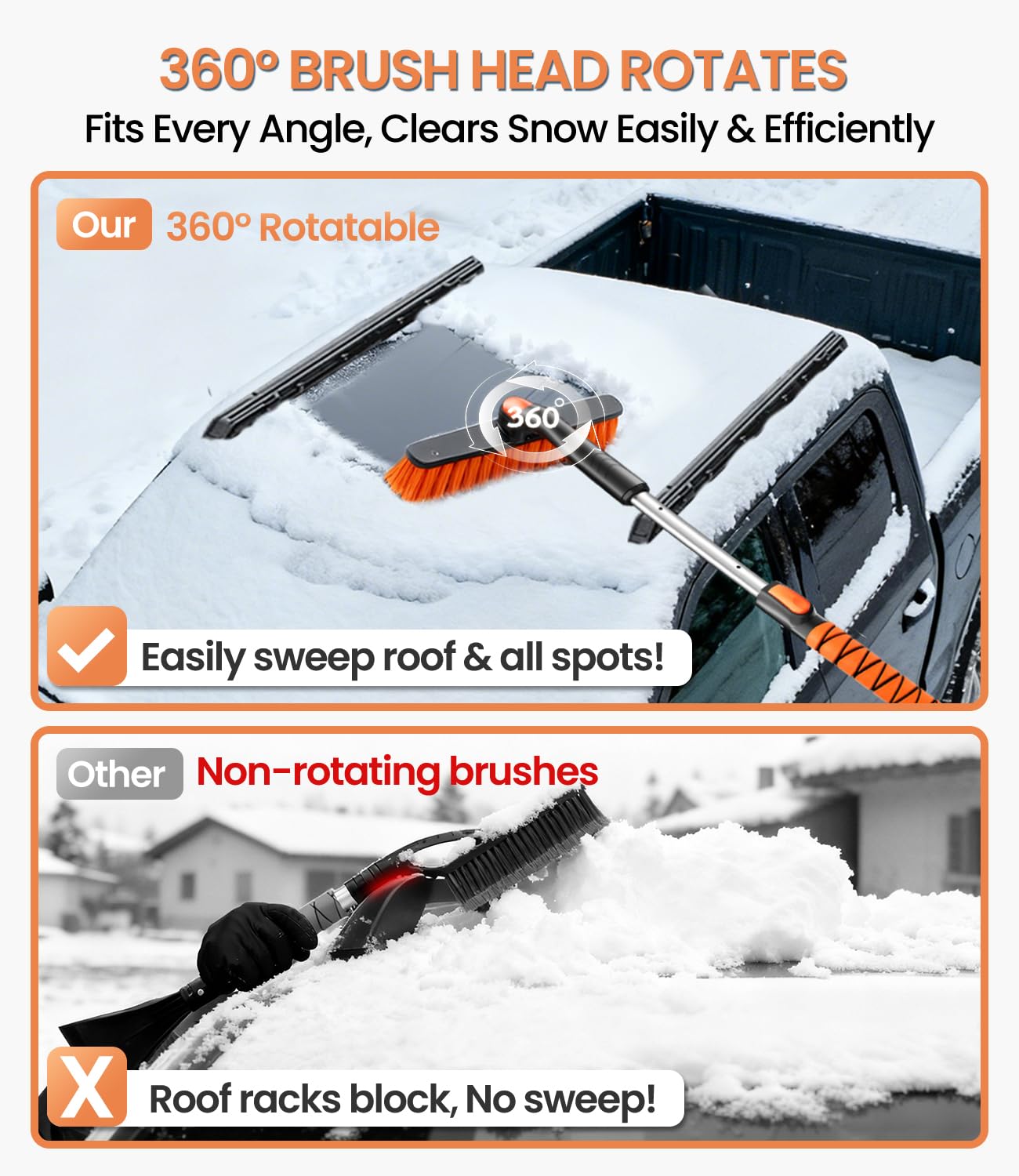 Phonery Torrent Tools 3 in 1 car snow brush