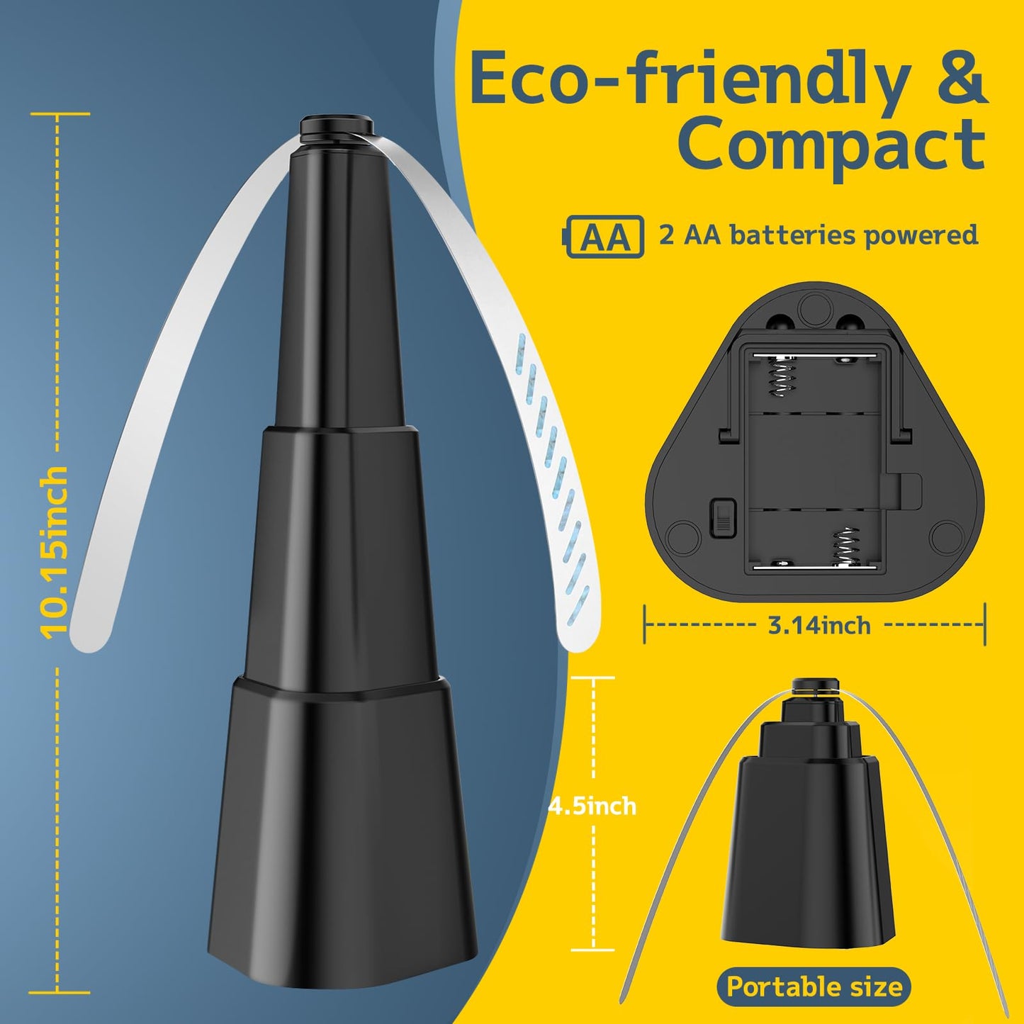 Phonery BuzzBlocker ® Fly Fans for Tables 4 Pack-Getphonery