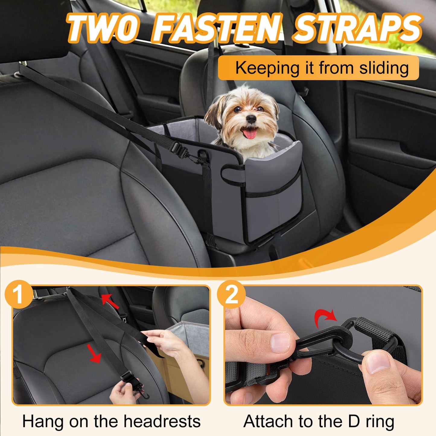 Phonery PawPilot ® Safety Car Seats For Small Dogs