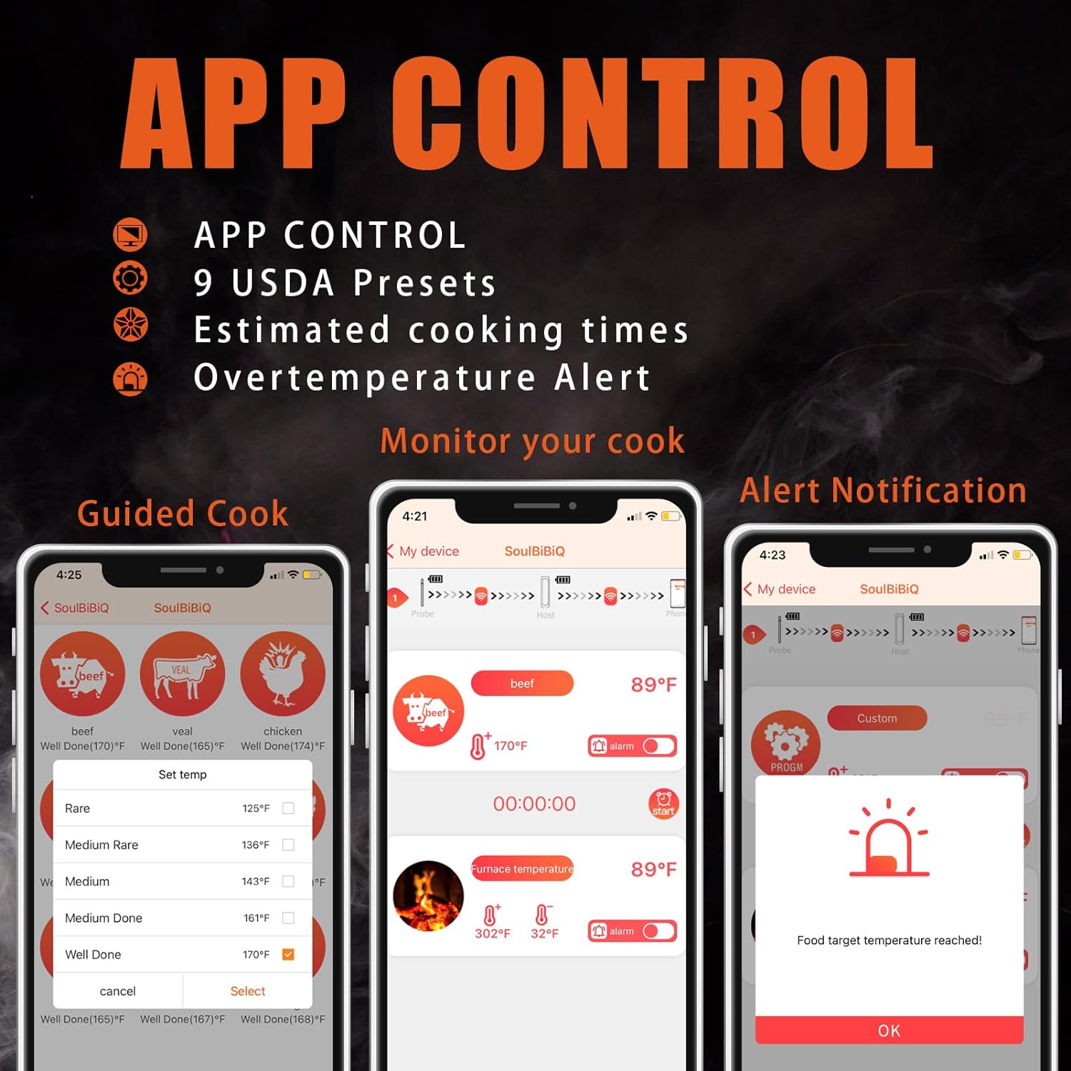 Phonery SmartCook ® Bluetooth Meat Probe-Getphonery