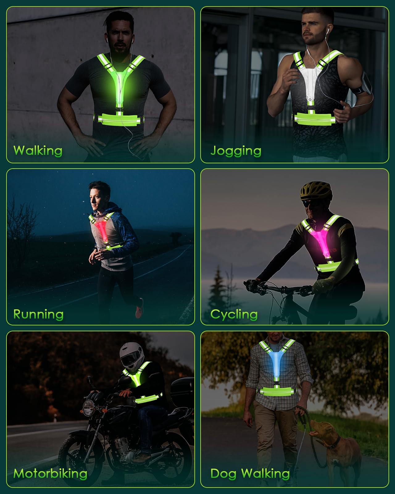 Phonery LumiVest ® Light Up Running Vest-Getphonery