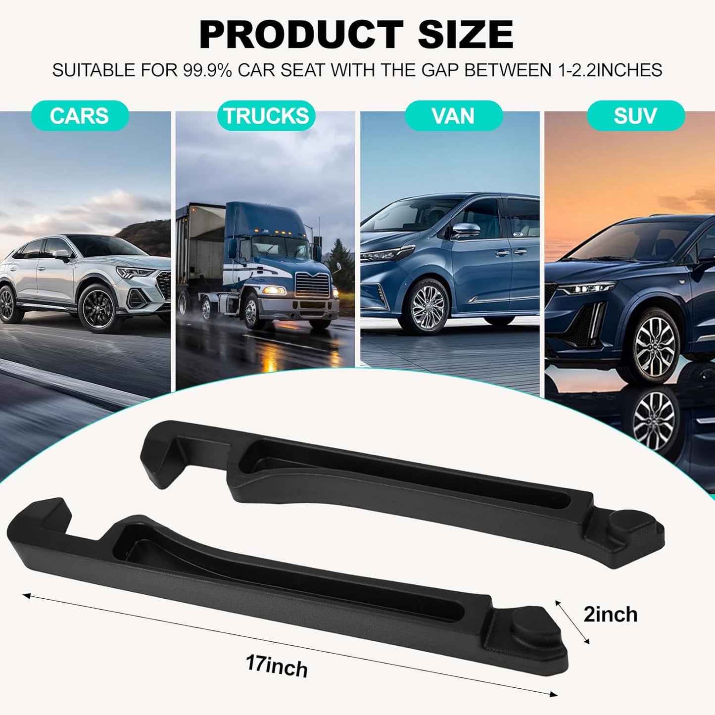 Phonery GapGuard ® Car Seat Gap Filler 2 PCS