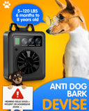 Dog Barking Control Devices Rechargeable Waterproof Anti Barking Device With 4 Sensitivity/Frequency Levels, Ultrasonic Dog Bark Deterrent Dog Barking Silencer For Almost Dogs Indoor Outdoor