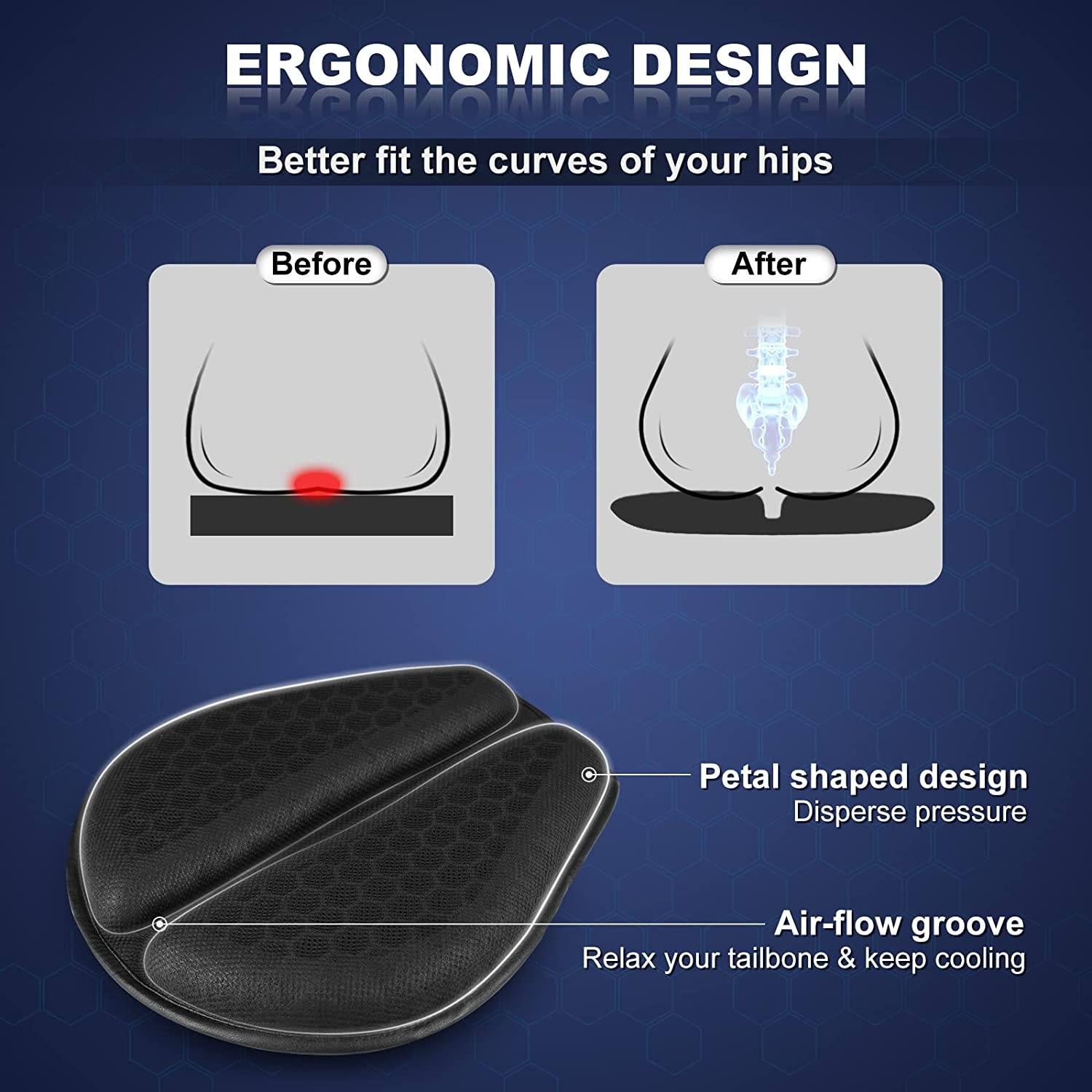 Phonery Honeycomb ® Universal Motorcycle Seat Cushion-Getphonery