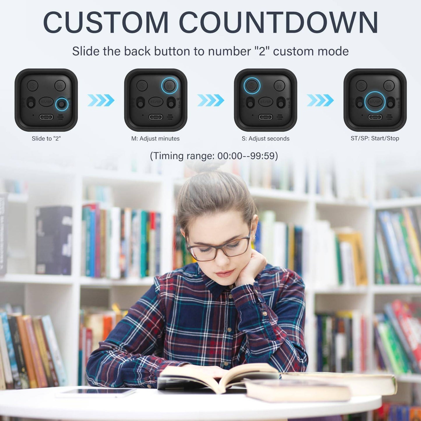 Phonery TaskMaster ® Rotating Pomodoro Timer-Getphonery