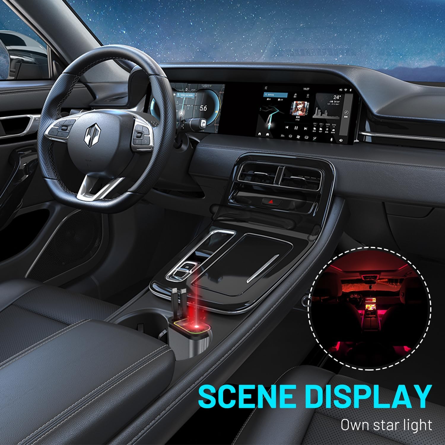 Phonery StarCharge ® Phone Car Charger with Starlight Projector-Getphonery