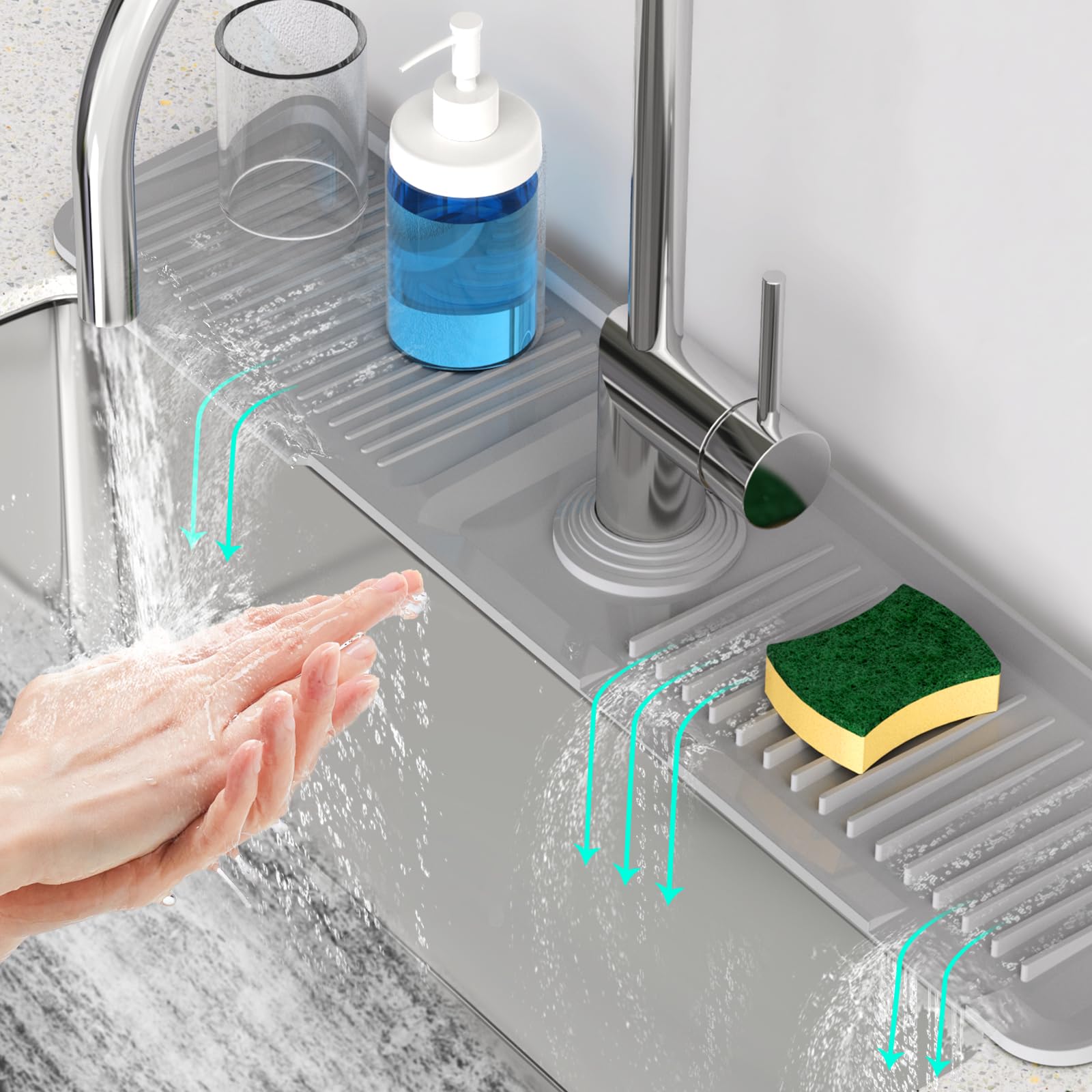 Phonery DrySink ® Faucet Mat for Kitchen Sink-Getphonery