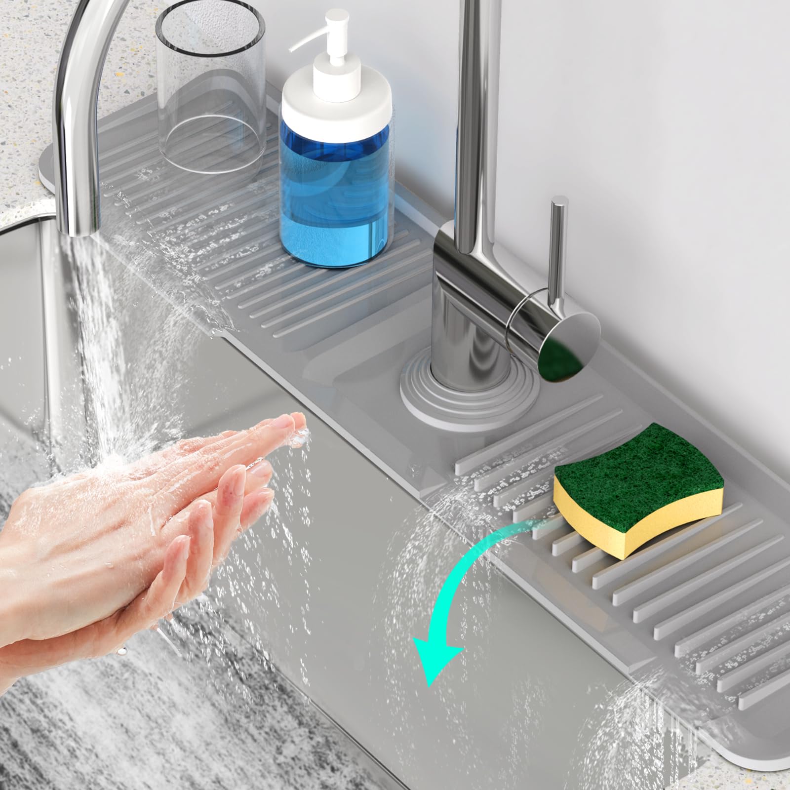 Phonery DrySink ® Faucet Mat for Kitchen Sink-Getphonery