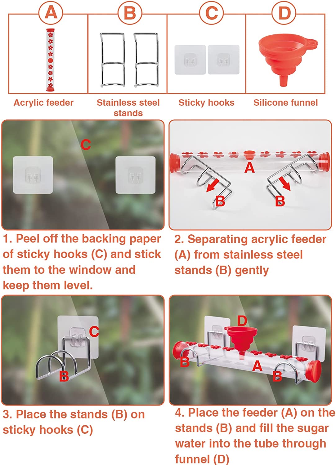 Phonery Feedr ® Window Hummingbird Feeder-Getphonery