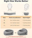 Heated Neck Brace Cervical Collar - Neck Support Brace with Heating Pad, Soft Foam Wraps Keep Vertebrae Stable and Aligned for Relief of Cervical Spine Pressure for Women & Men (M Size) Grey