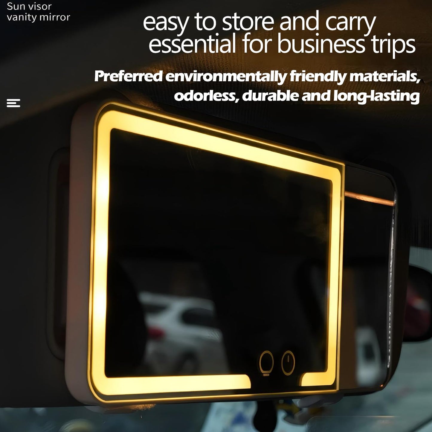 Phonery AuraVisor ® Car Sun Visor Vanity Mirror with Lights