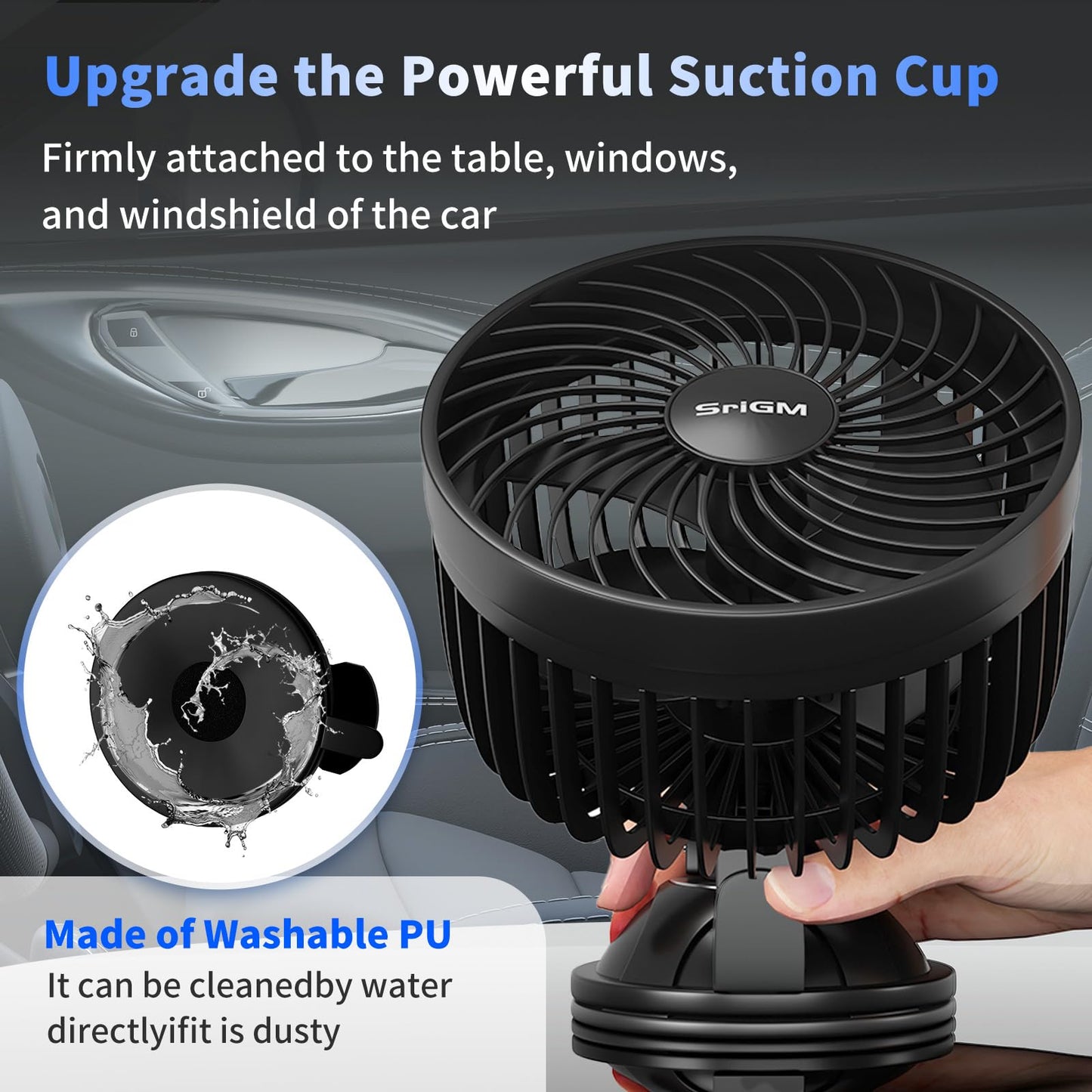 Phonery AeroFlow ® portable fan for car