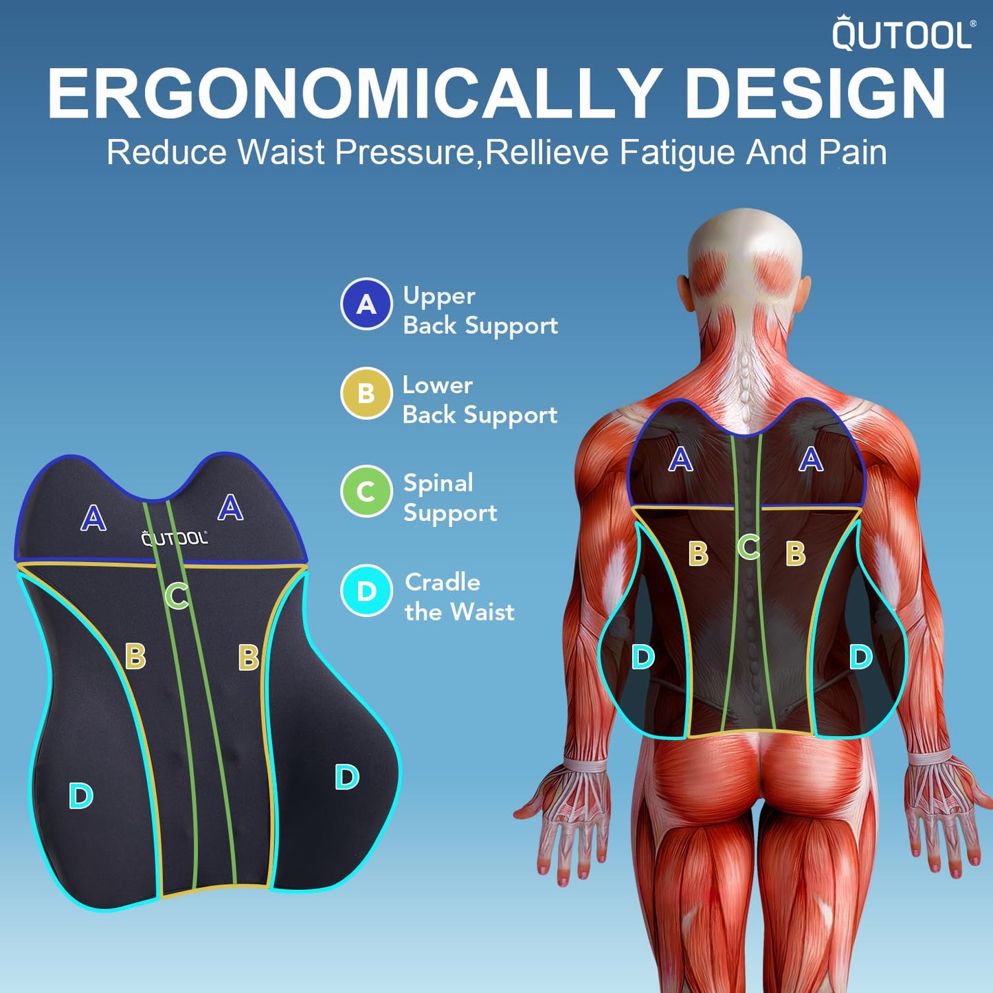 Phonery ComfyBack ® Lumbar Support Pillow