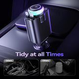 5 in 1 Retractable Car Charger with Aromatherapy and Starlight, USBC Car Charger Adapter, 69W Fast Charging Cars Phone Chargers, Cars Air Freshener Compatible for iPhone 16 15 14 13 12 and Android