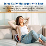 Massage Pillow, Neck and Back Massager with Heat, Shiatsu Massage Pillow for for Back, Shoulder, Leg, Foot, Gift for Men Women Mom Dad, Stress Relax at Home Office and Car