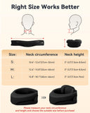 Heated Neck Brace Cervical Collar - Neck Support Brace with Heating Pad, Soft Foam Wraps Keep Vertebrae Stable and Aligned for Relief of Cervical Spine Pressure for Women & Men (M Size) Grey