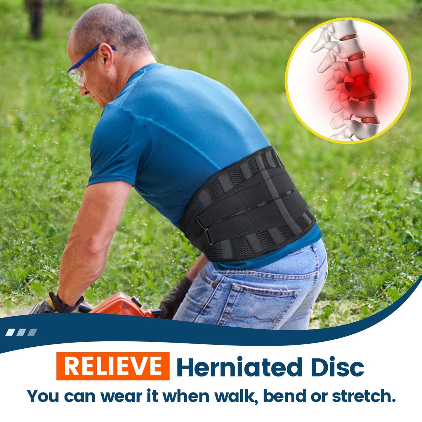 Phonery OrthoGuard ® Back Brace For Lower back