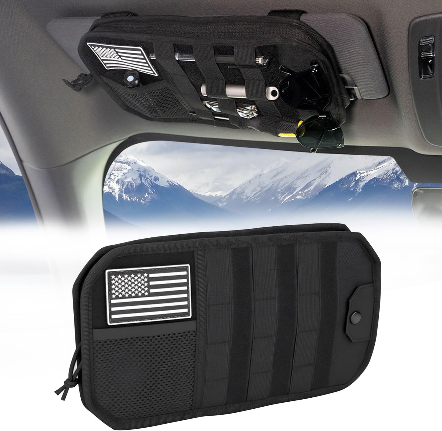 Phonery SunPouch ® Sunglass Holder Pouch for Car Visor