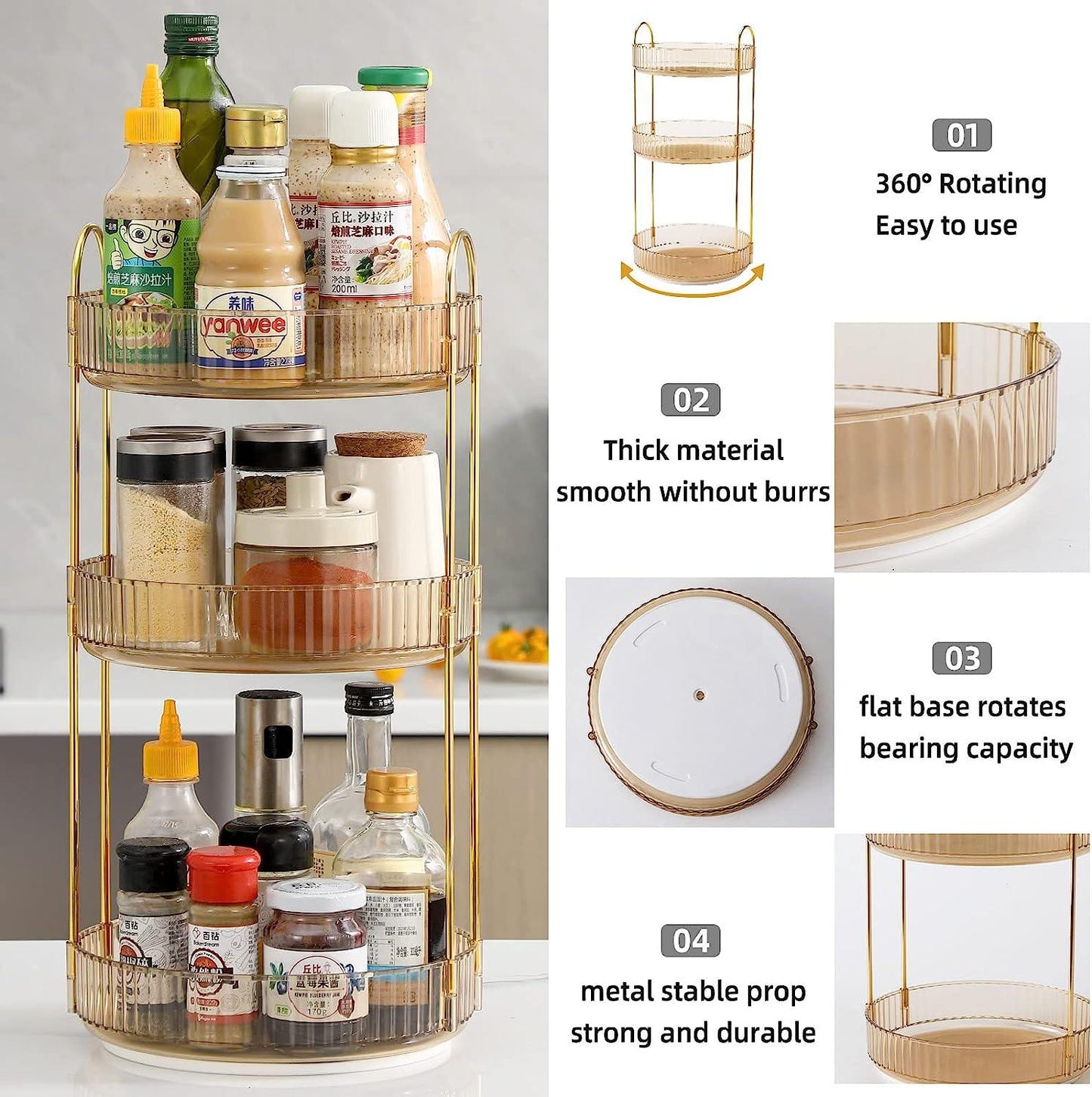 Phonery Vanity ® Rotating Makeup Organizer-Getphonery