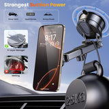 for MagSafe Magnetic Phone Holder for Car [2025 Upgraded Strongest Magnet] Car Mount Cell Stand for Dashboard Windshield Vent Compatible with iPhone 16/15/14/13/12/11 Android etc-Black