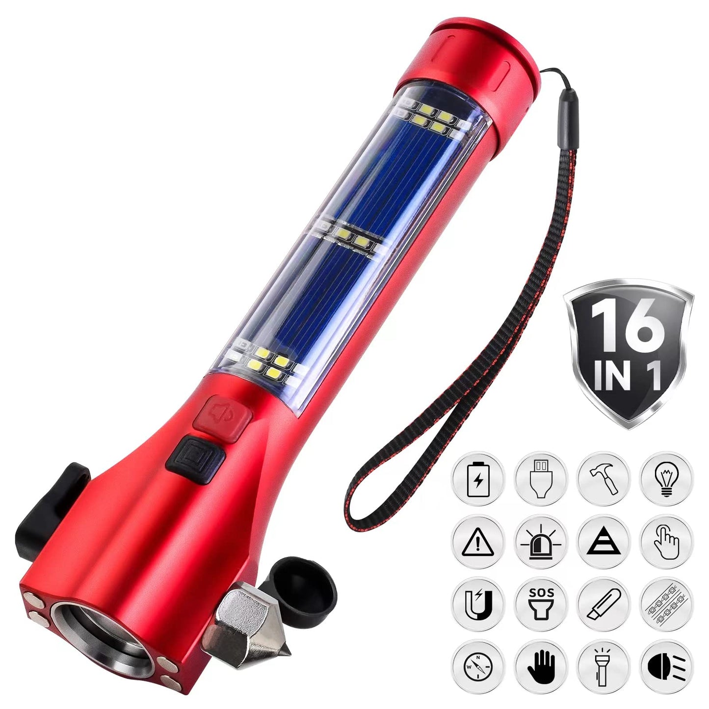 Phonery RescueTorch ® Car Safety Hammer