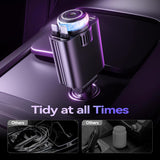 5 in 1 Retractable Car Charger with Aromatherapy and Starlight, USBC Car Charger Adapter, 69W Fast Charging Cars Phone Chargers, Cars Air Freshener Compatible for iPhone 16 15 14 13 12 and Android