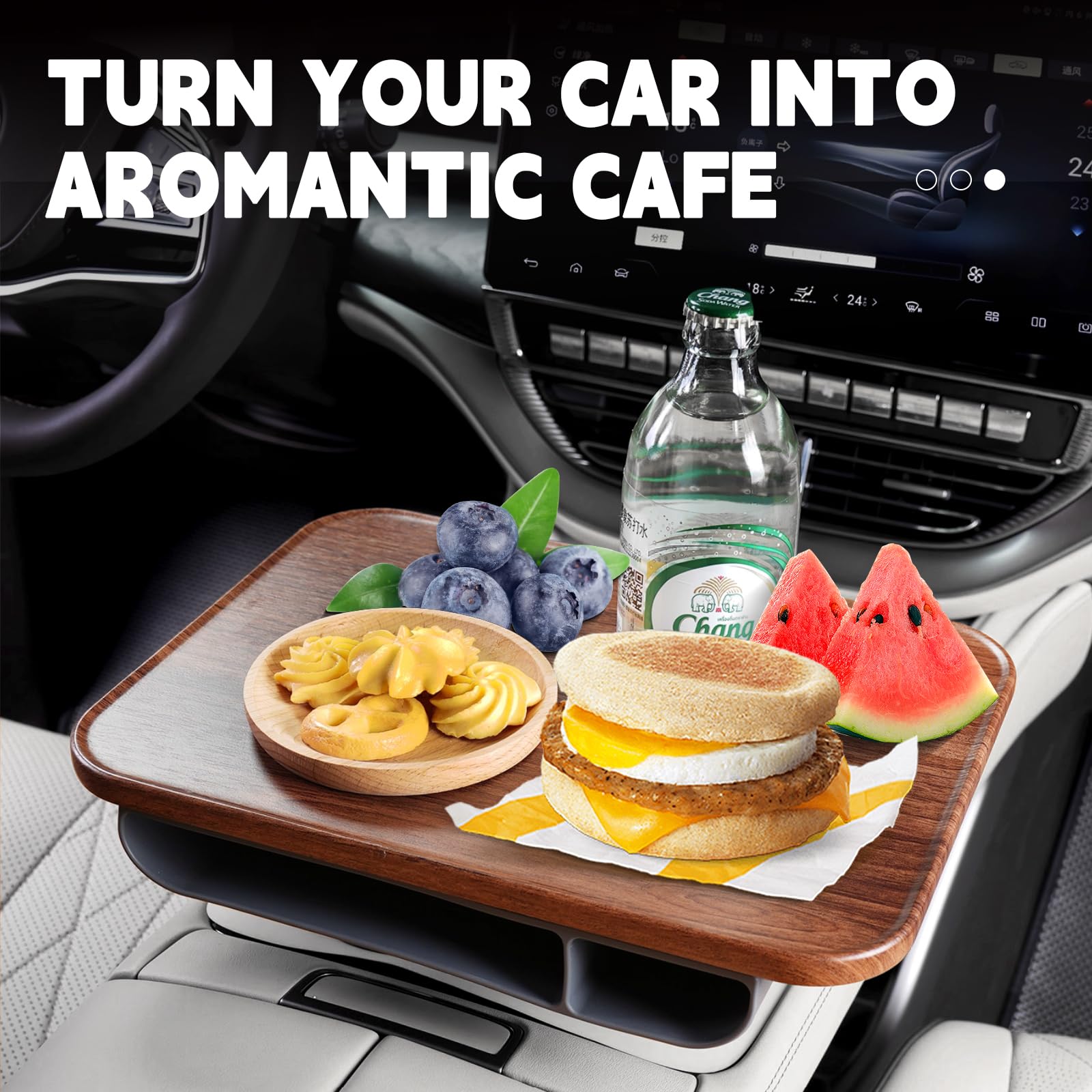 Phonery SnackEase rotating car seat tray table