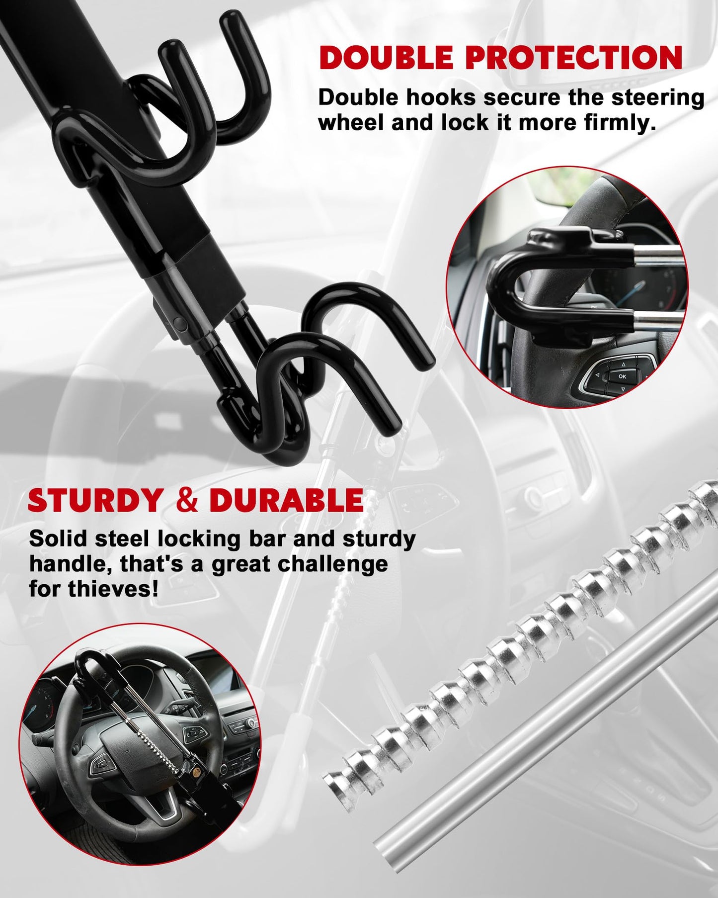 Phonery ArmorGrip  ® Steering Wheel Lock