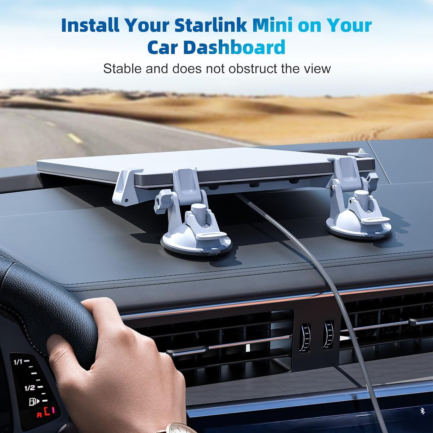 Phonery Linkd ® Starlink Mini Car Mount for Dashboard