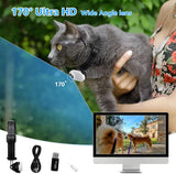 Cat Collar Camera,Pet Sport Camera With Video Records,Wireless Mini Body Small Cam HD 1080P Security Cameras Wireless Outdoor/Inoor Puppy Supplies/Stuff Birthday Gift No WiFi Needed