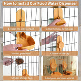 Phonery CageServe ® Water and Food Feeder Set-Getphonery