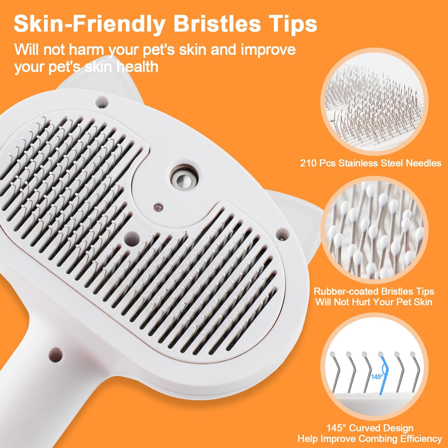 Phonery FurEase ® Cat Steam Brush-Getphonery