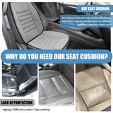 Car Seat Cushion, Memory Foam Cushion for Car Seat, Lumbar Support Pillow, Seat Cushion for Full Back and Seat, Ideal for Car Seat Driver, Office Chair, Wheelchair and Back Pain Relief (Black)
