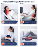 Shiatsu Back and Neck Massager with Heat – Deep Kneading Massage Pillow for Relaxation – Corded Design for Full Body Use - for Loved Ones