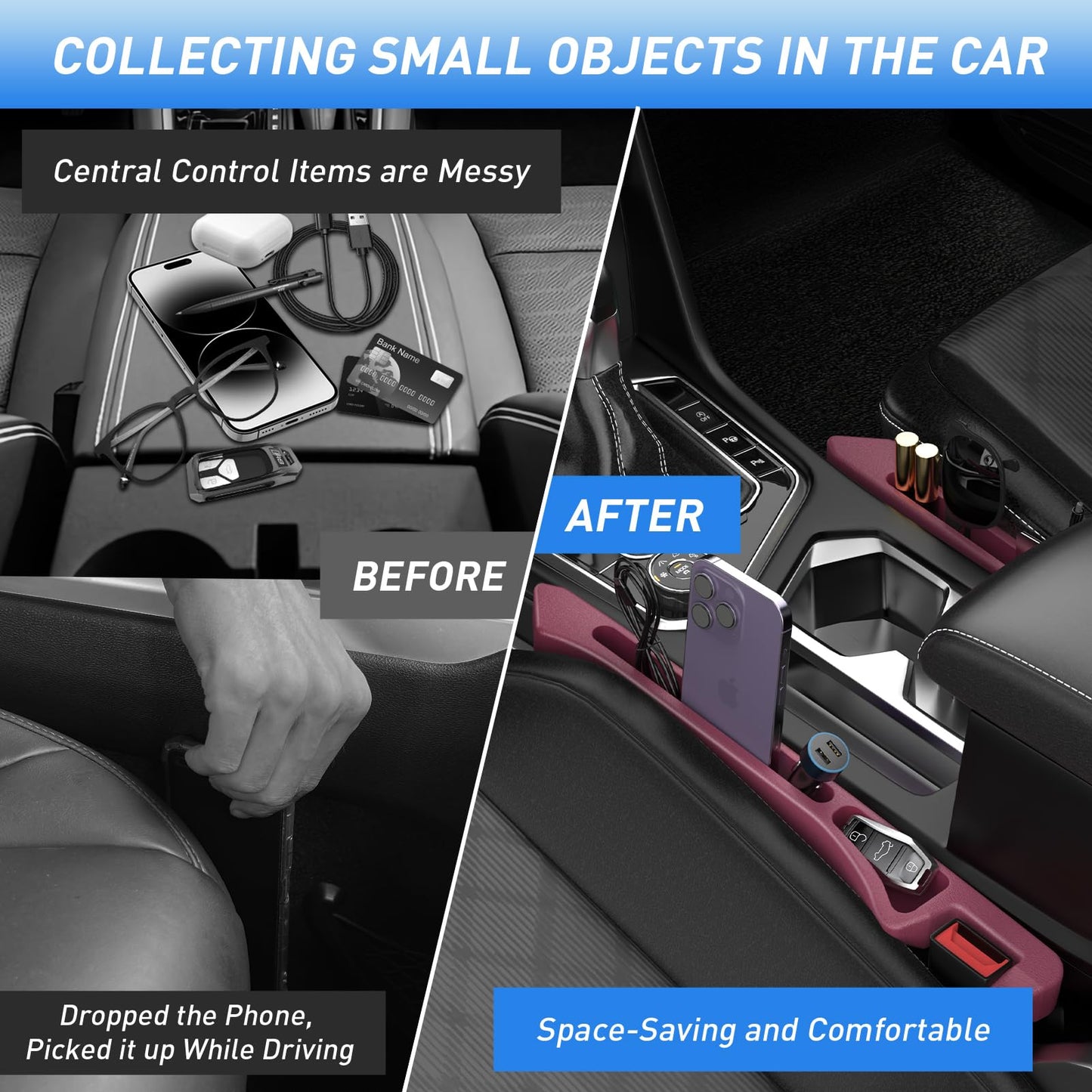 Phonery DropGuard   ® Car Seat Gap Fillers