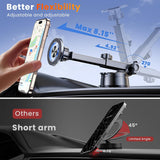 for MagSafe Magnetic Phone Holder for Car [2025 Upgraded Strongest Magnet] Car Mount Cell Stand for Dashboard Windshield Vent Compatible with iPhone 16/15/14/13/12/11 Android etc-Black